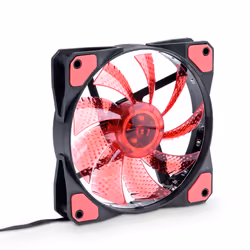 Akyga AW-12C-BR, Ventilatore, 12 cm, 1000 Giri/min, Nero