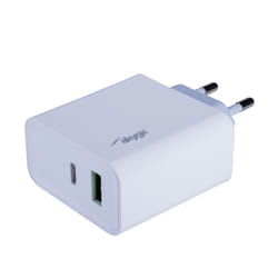 Akyga AK-CH-14 chargeur d'appareils mobiles Lecteur e-book, MP3, MP4, Ordinateur portable, Téléphone portable, Smartphone, Smartwatch, Tablette, téléphone, Universel Blanc Secteur Charge rapide Auto