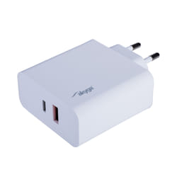 Akyga AK-CH-15 Caricabatterie per dispositivi mobili GPS, Cuffie, Tastiera, MP3, MP4, Computer portatile, Computer portatile, Smartphone, Tablet, Telefono, Universale Bianco AC Ricarica rapida Auto
