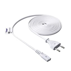 Akyga AK-RD-07A cavo di alimentazione Bianco 3 m Accoppiatore C7 CEE7/16