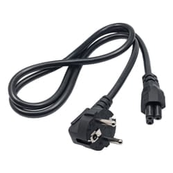 Akyga AK-NB-08C cavo di alimentazione Nero 1 m CEE 7/7 IEC C5