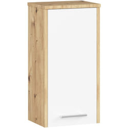 Mobile bagno sospeso AKORD FIN Quercia Artisan 30 cm 1 anta inserto frontale Bianco 30x22,5x60 cm
