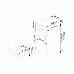 AKORD Furniture Factory KS0PLIMBIA004 credenza e mobile per stanza da pranzo - Vista aggiuntiva 3