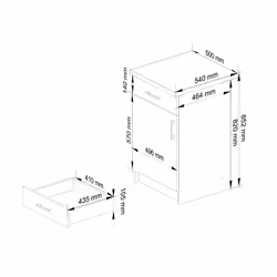 AKORD Furniture Factory KS0PLIMBIA018 credenza e mobile per stanza da pranzo
