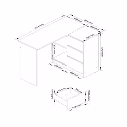 AKORD Furniture Factory IP0P3SBIA001 scrivania per computer Bianco