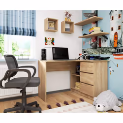 AKORD Furniture Factory IP0P3SDAB001 scrivania per computer Colore quercia - Vista aggiuntiva 6