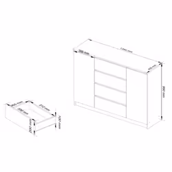 AKORD Furniture Factory OP0LKOMDAB005 cassettiera