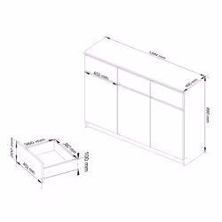 AKORD Furniture Factory OP0LK-1VEN0008 cassettiera