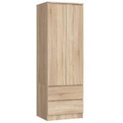 AKORD Furniture Factory SP0PSYSDAB001 armadio/guardaroba per camera da letto 1 ripiani 2 porta/porte Quercia