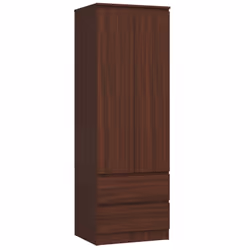 AKORD Furniture Factory SP0PSYSVEN001, Wengé, Guardaroba, 1 ripiani, 2 porta/porte, Opaco, Porta a battente