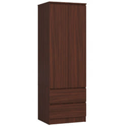 AKORD Furniture Factory SP0PSYSVEN001 armadio/guardaroba per camera da letto 1 ripiani 2 porta/porte Wengé