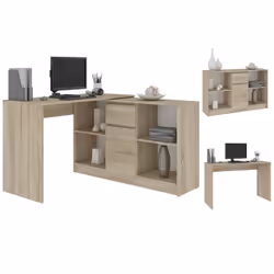 AKORD Furniture Factory IP0PBIUDAB007 scrivania per computer Colore quercia - Vista aggiuntiva 5