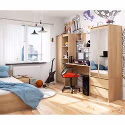 AKORD Furniture Factory IP0PBIUDAB007 scrivania per computer Colore quercia - Vista aggiuntiva 6