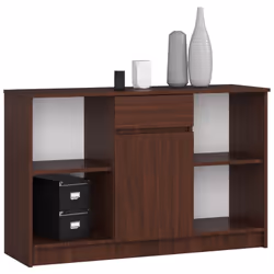 AKORD Furniture Factory OP0LKOMVEN015, Wengé, 1 cassetto/cassetti, Opaco, 6 ripiani, 1 porta/porte, 16 mm