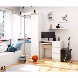 AKORD Furniture Factory IP0PBIUBIA008 scrivania per computer Bianco - Vista aggiuntiva 6