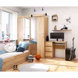 AKORD Furniture Factory IP0PBIUDAB009 scrivania per computer Colore quercia - Vista aggiuntiva 6
