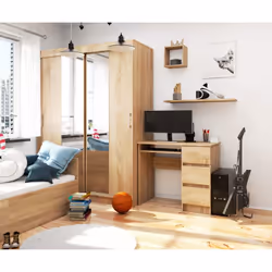 AKORD Furniture Factory IP0PBIUDAB008 scrivania per computer Colore quercia - Vista aggiuntiva 6