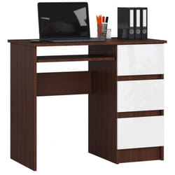 AKORD Furniture Factory IP0PBIUWENBIAPRA scrivania per computer Bianco, Legno