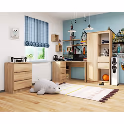 AKORD Furniture Factory IP0P3SDAB0028 scrivania per computer Colore quercia - Vista aggiuntiva 6