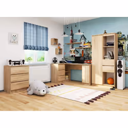 AKORD Furniture Factory IP0PBIUDAB005 scrivania per computer Colore quercia - Vista aggiuntiva 6
