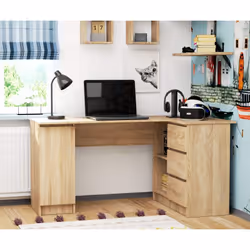 AKORD Furniture Factory IP0PBIUDAB006 scrivania per computer Colore quercia - Vista aggiuntiva 6