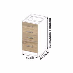 AKORD Furniture Factory KS0PLIMBIA016 credenza e mobile per stanza da pranzo - Vista aggiuntiva 4