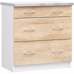 AKORD Furniture Factory KS0PLIMBIA019, Bianco, 16 mm, 3 cassetto/cassetti, 445 mm, 800 mm, 820 mm