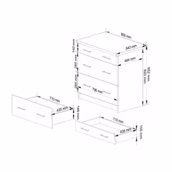 AKORD Furniture Factory KS0PLIMBIA019 credenza e mobile per stanza da pranzo