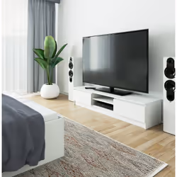 AKORD Furniture Factory OP0LRTVCLP160BIA supporto TV e sistema audio 2 ripiani - Vista aggiuntiva 5