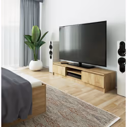AKORD Furniture Factory OP0LRTVCLP160SON supporto TV e sistema audio 2 ripiani - Vista aggiuntiva 5