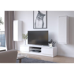 AKORD Furniture Factory MEBCLPBIA001 supporto TV e sistema audio 8 ripiani