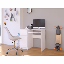 AKORD Furniture Factory IP0PBIUBIAPIKSLEW scrivania per computer Bianco - Vista aggiuntiva 6