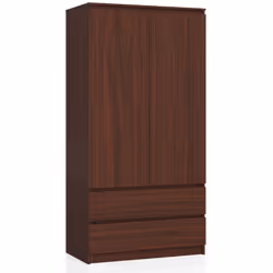 AKORD Furniture Factory SP0PSYSVEN010, Wengé, Guardaroba, 4 ripiani, 2 porta/porte, Opaco, Porta a battente