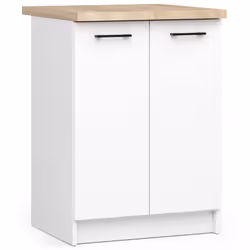 AKORD Furniture Factory KS0POLIBIA007, 2 porta/porte, 2 ripiani, Bianco, Porta a battente, 16 mm, 460 mm