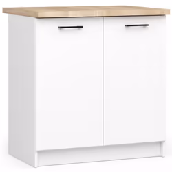 AKORD Furniture Factory KS0POLIBIA015, 2 porta/porte, 2 ripiani, Bianco, Porta a battente, 16 mm, 460 mm