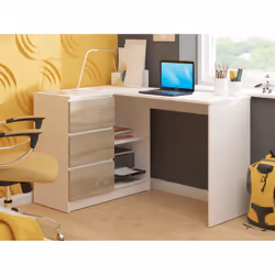 AKORD Furniture Factory IP0P3SBIASONB16 scrivania per computer Bianco, Colore quercia - Vista aggiuntiva 6
