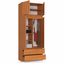 AKORD Furniture Factory SP0PSYSNADOLC010 armadio/guardaroba per camera da letto 2 ripiani 2 porta/porte - Vista aggiuntiva 6