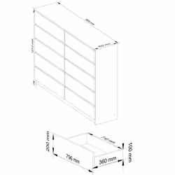 AKORD Furniture Factory OP0LK-1VENBIA006 cassettiera