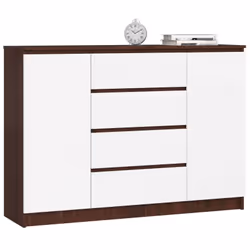 AKORD Furniture Factory OP0LKOMVENBIA013, Bianco, Wengé, 4 cassetto/cassetti, Opaco, 4 ripiani, 2 porta/porte, 16 mm