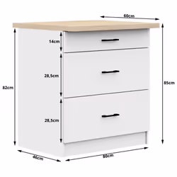 AKORD Furniture Factory KS0POLIBIA3S015 credenza e mobile per stanza da pranzo - Vista aggiuntiva 4