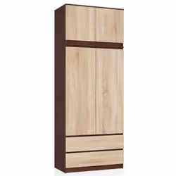AKORD Furniture Factory SP0PSYSNADVENSON010 armadio/guardaroba per camera da letto 2 ripiani 2 porta/porte Wengé - Vista aggiuntiva 5