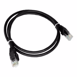 A-LAN KKU6ACZA2.0, 2 m, Cat6a, U/UTP (UTP), RJ-45, RJ-45, Nero