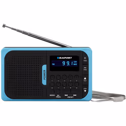 Blaupunkt PR5BL, Analogico, FM, 1 W, Nero, Blu, 123 mm, 30 mm