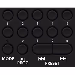 Blaupunkt PR5BL radio Analogico Nero, Blu
