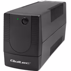 Qoltec 53772, A linea interattiva, 0,65 kVA, 360 W, Sinusoidale, 140 V, 300 V