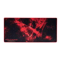 Modecom Volcano Erebus Tappetino per mouse per gioco da computer Nero, Rosso