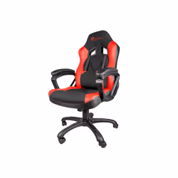GENESIS SX33, Sedia da gaming per PC, 120 kg, Seduta imbottita, Schienale imbottito, Nero, Nero, Rosso