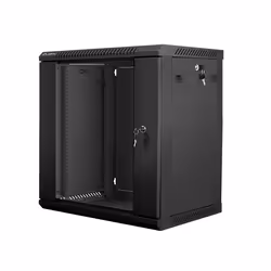 Lanberg WF01-6412-10B rack 12U Da parete Nero - Vista aggiuntiva 5