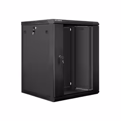 Lanberg WF01-6615-10B rack 15U Da parete Nero