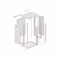 Lanberg WF01-6418-10S rack 18U Da parete Grigio - Vista aggiuntiva 4